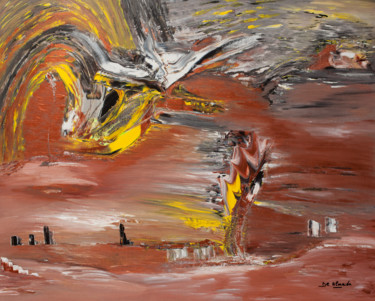 Peinture intitulée "Le Tsunami" par De Almeida, Œuvre d'art originale