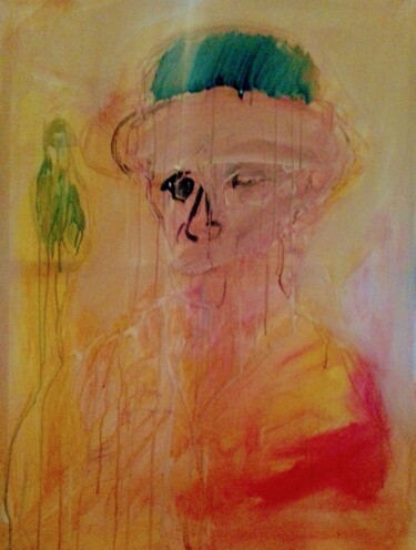 Malerei mit dem Titel "Absinthe" von Hector O'Kanin, Original-Kunstwerk, Acryl