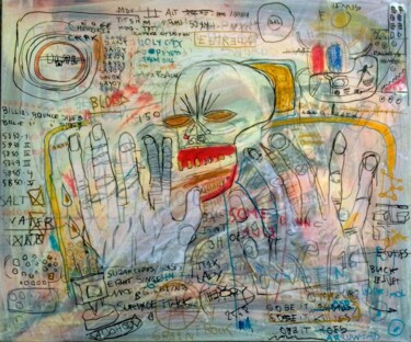 Peinture intitulée "150 alt" par Hector O'Kanin, Œuvre d'art originale, Bombe aérosol