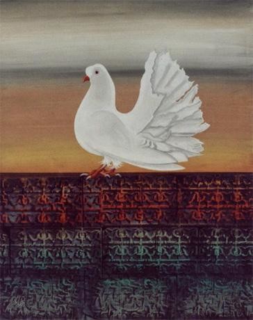 Painting titled "Peace" by Mukheled Almukhtar, Original Artwork