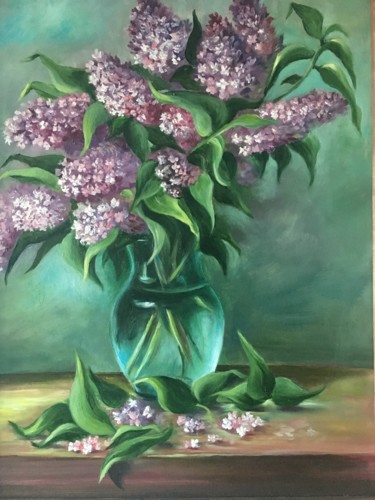 Malerei mit dem Titel "Сирень" von Natalia Kozhevnikova, Original-Kunstwerk, Öl
