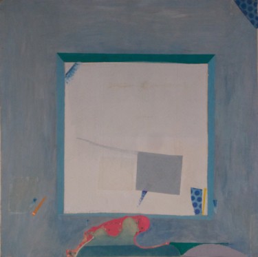 Malerei mit dem Titel "Fenster nach innen/…" von Alois Oberndorfer, Original-Kunstwerk, Tempera