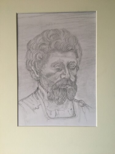 Drawing titled "homme" by Andre Lobet, Original Artwork, Graphite