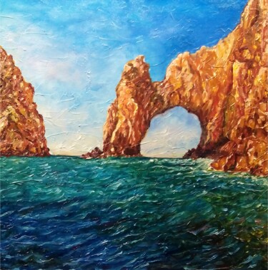 Картина под названием "Cabo San Lucas oil…" - Alona Santhorieieva, Подлинное произведение искусства, Масло