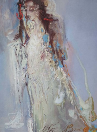 Картина под названием "The White Dream" - Olena Kucheruk, Подлинное произведение искусства, Масло