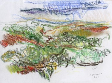 Peinture intitulée "paysage_pastel_500.…" par Lambert Savigneux, Œuvre d'art originale