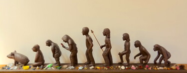 Sculpture titled "Evolution" by Alice Marie, Original Artwork, Ceramics