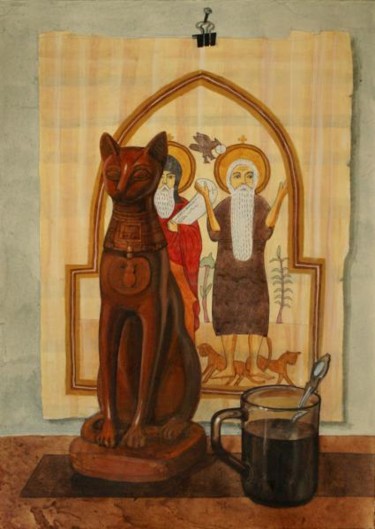 Painting titled "Душа Египта" by Aleksei Ostaev, Original Artwork