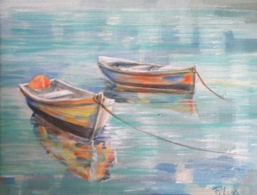 Pintura intitulada "Marine - Acrilyc Pa…" por Alôtela - Espólio, Obras de arte originais, Acrílico