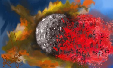 The death of a world (Limited Edition of 10) Digital Arts titled "The death of a worl…" by Ahmed Alozade, Original Art, Digital Painting