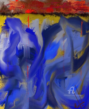 Let's look up Arts numériques intitulée "Let's look up" par Ahmed Alozade, Œuvre d'art originale, Peinture numérique