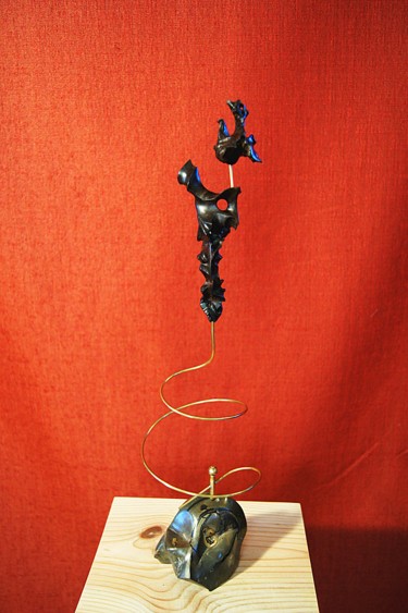 Sculpture intitulée "opium.jpg" par Alper, Œuvre d'art originale, Bois