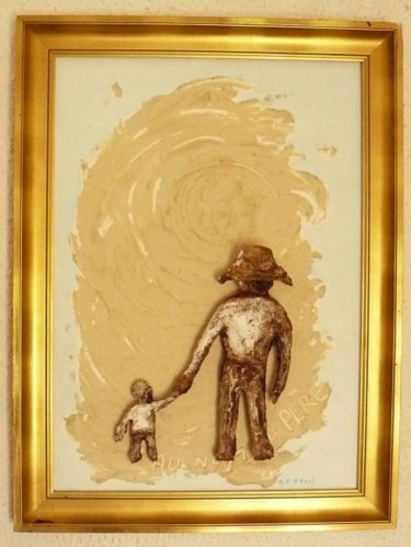 Peinture intitulée "Au Nom du Père" par Gianfranco Bacci, Œuvre d'art originale