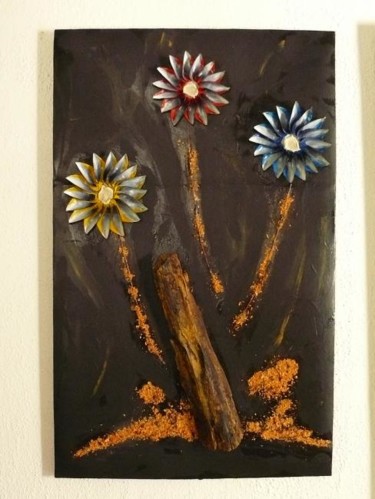 Painting titled "Fleurs d'Artifice" by Gianfranco Bacci, Original Artwork
