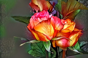 Digital Arts titled "La Vie En Rose" by Alpha Zero, Original Artwork, Digital Painting
