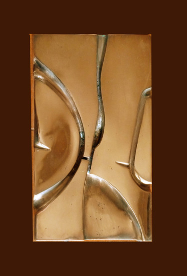 Sculpture titled "Réf 438 - Relief en…" by Alphonse Snoeck, Original Artwork, Bronze