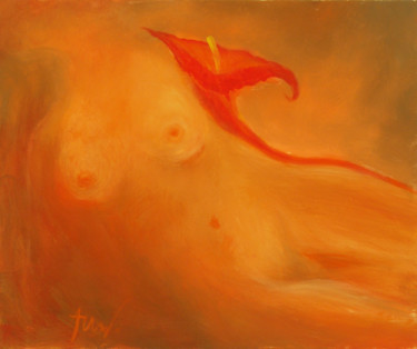 Painting titled "Woman 1" by Alpo Vanninen, Original Artwork, Oil