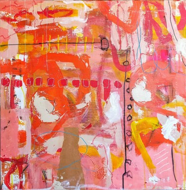 Rooted Painting titled "Rooted" by Alfonso Sánchez, Original Art, Acrylic Mounted on Stretcher frame