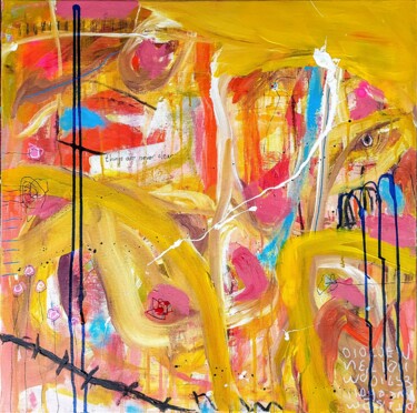 Things are never clear Pintura intitulada "Things are never cl…" por Alfonso Sánchez, Obras de arte originais, Acrílico Montado em Maca de lona