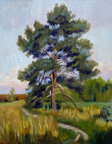 Malerei mit dem Titel "Oak" von Alsu Vagidullina, Original-Kunstwerk, Öl
