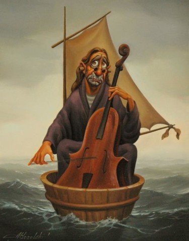 「Симфонист」というタイトルの絵画 Анатолий Козельскийによって, オリジナルのアートワーク, その他
