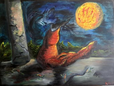 Painting titled "Degeneration era" by Alterghoul, Original Artwork, Oil