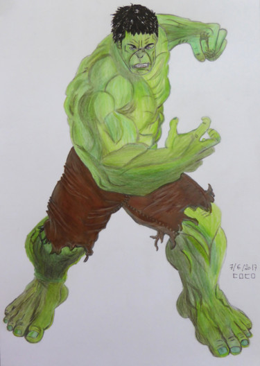 Rysunek zatytułowany „Hulk” autorstwa Althea, Oryginalna praca