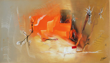 Malerei mit dem Titel "Méditation" von Althea, Original-Kunstwerk, Acryl