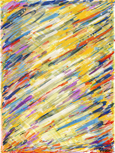 Картина под названием "Abstract composition" - Altin Furxhi, Подлинное произведение искусства, Трафарет