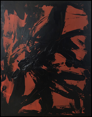 Peinture intitulée "Dark bird" par Altone Mishino, Œuvre d'art originale, Autre