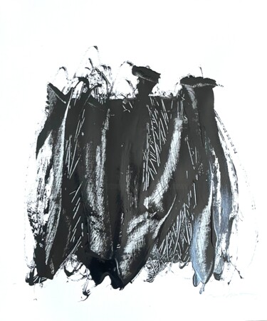 Dessin intitulée "Dark fences 3" par Altone Mishino, Œuvre d'art originale, Acrylique
