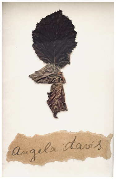 Collages intitolato "Dear Angela Davis" da Altone Mishino, Opera d'arte originale, Collages