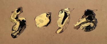 Картина под названием "Little Birds 3" - Altone Mishino, Подлинное произведение искусства, лак