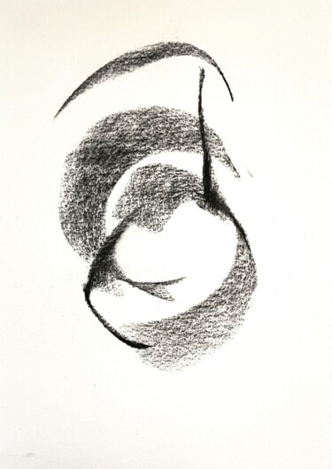 Рисунок под названием "The meaning, the th…" - Altone Mishino, Подлинное произведение искусства, Древесный уголь