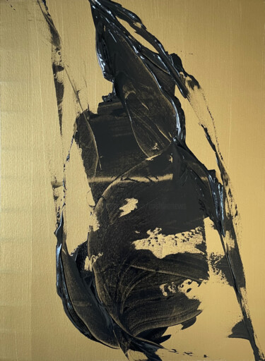 Картина под названием "Elegy 7, Woman" - Altone Mishino, Подлинное произведение искусства, Акрил Установлен на Деревянная ра…