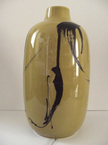 Painting titled "Vase mishino" by Altone Mishino, Original Artwork, Oil