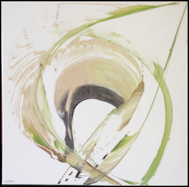 Painting titled "Vegetal Circle 2" by Altone Mishino, Original Artwork, Acrylic