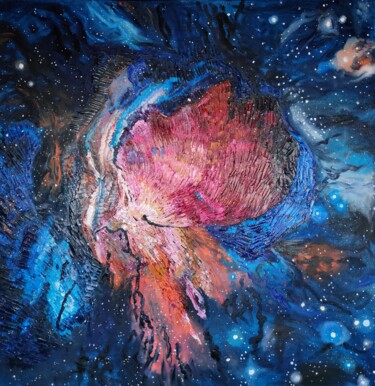 Картина под названием "Universe series. Ga…" - Irina Avlasenko, Подлинное произведение искусства, Масло