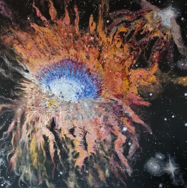 Pintura titulada "Universe series. Ga…" por Irina Avlasenko, Obra de arte original, Oleo
