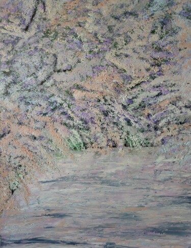 Schilderij getiteld "Beautiful sakura." door Irina Avlasenko, Origineel Kunstwerk, Olie