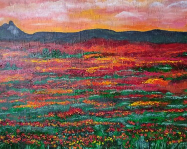 Malerei mit dem Titel "Tierra del Fuego" von Irina Avlasenko, Original-Kunstwerk, Öl