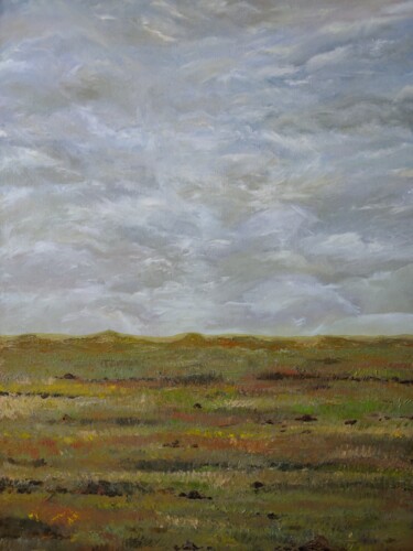 Painting titled "Summer steppe" by Irina Avlasenko, Original Artwork, Oil