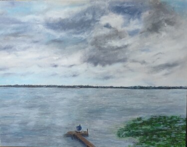 Картина под названием "Seliger. The lake i…" - Irina Avlasenko, Подлинное произведение искусства, Масло