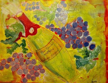 Peinture intitulée "Cuvée Cassandre Nat…" par Ariane Lumen, Œuvre d'art originale, Huile