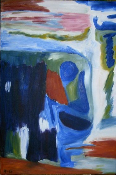 Painting titled "AFFICHE" by Alvaro, Original Artwork, Oil
