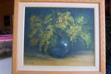 Painting titled "mimosas" by Blanca Alvarez, Original Artwork