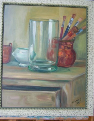 Painting titled "pinceles" by Blanca Alvarez, Original Artwork