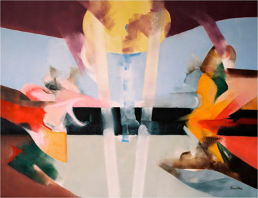 Heaven's fight Painting titled "Heaven's fight" by José Luis Álvarez Vélez, Original Art, Oil