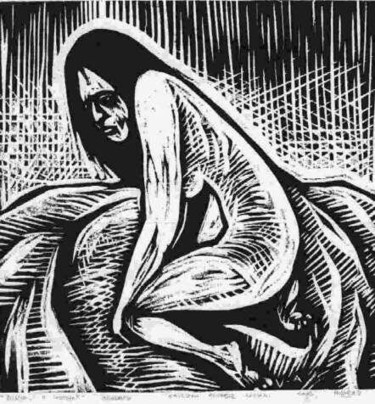 Dibujo titulada "Soledad: desgano o…" por Emiliano Villani, Obra de arte original