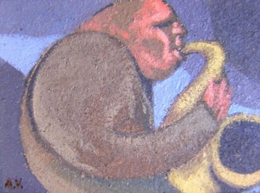 Painting titled "Jazz sessions 3" by Emiliano Villani, Original Artwork